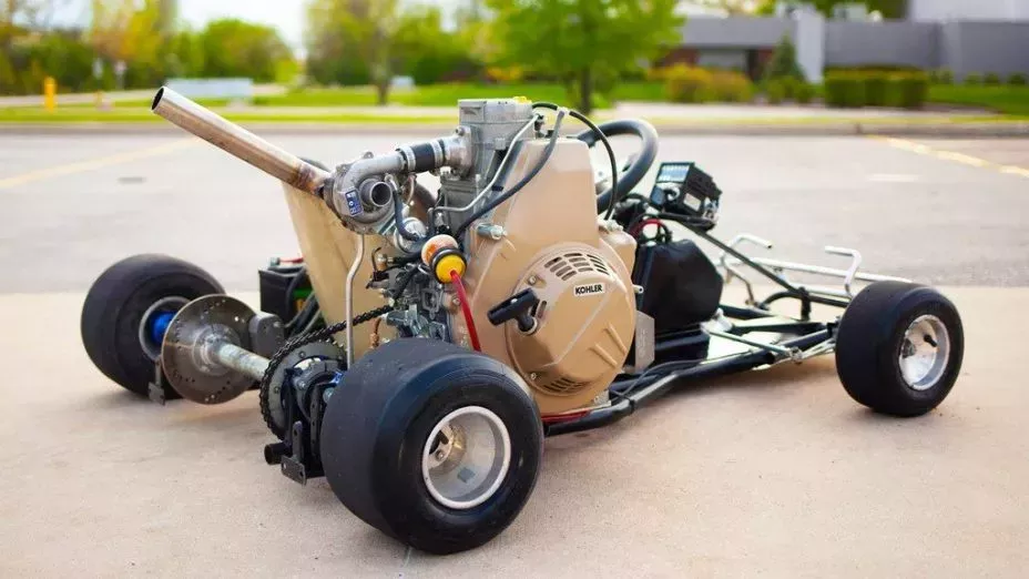 Make your go-kart faster with a turbocharger