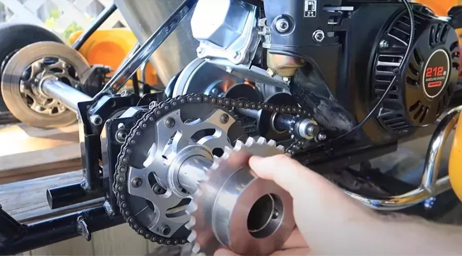 Change the gear ratio to make your go-kart faster